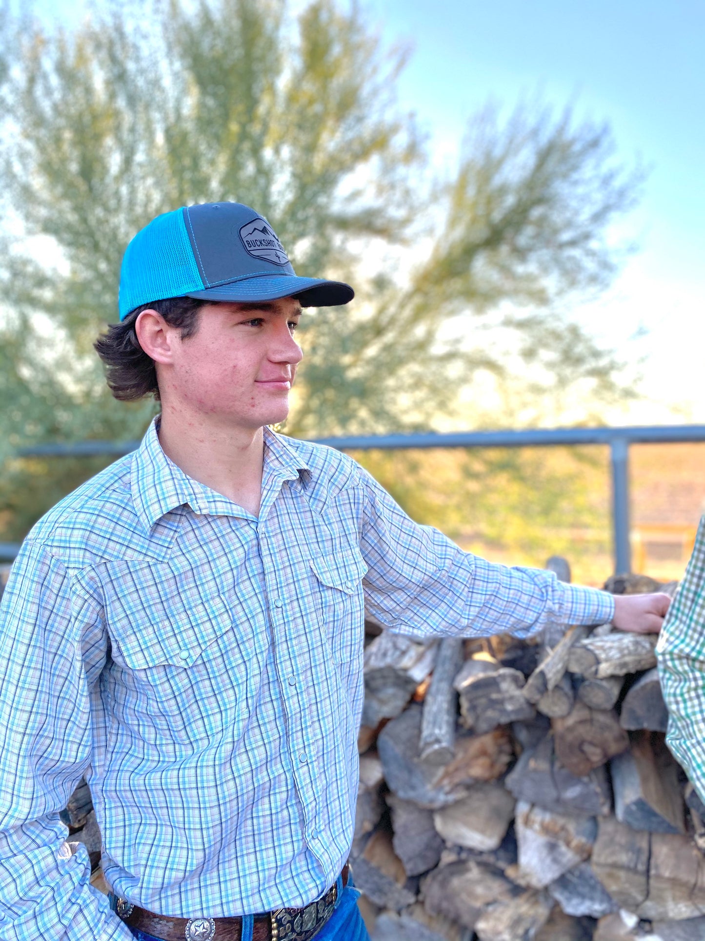 Buckshot Boys Hats, Trucker Caps, Leather Patch